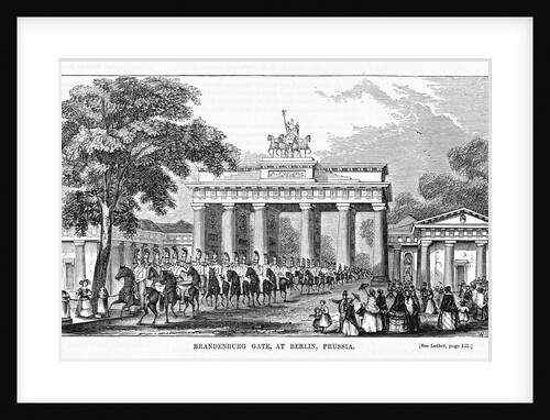 Troops at Brandenburg Gate by Anonymous