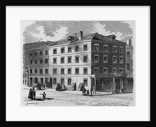 House Where Jefferson Wrote the Declaration of Independence Magazine Illustration by Anonymous