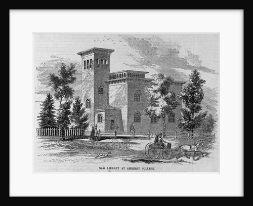 New Library at Amherst College Illustration by Anonymous