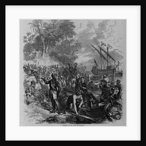 Landing of De Soto in Florida by Anonymous