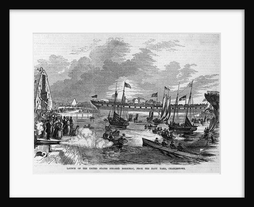 Launch of the United States Steamer Merrimac, From the Navy Yard, Charleston by Anonymous