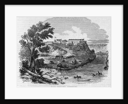 Fort Snelling, Minnesota Magazine Illustration Published in Ballou's Pictorial Drawing Room Companion by Anonymous