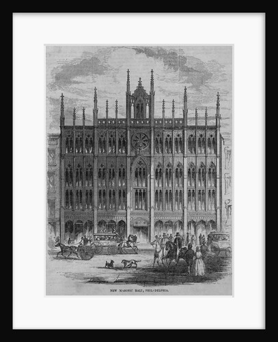 New Masonic Hall, Philadelphia by Anonymous