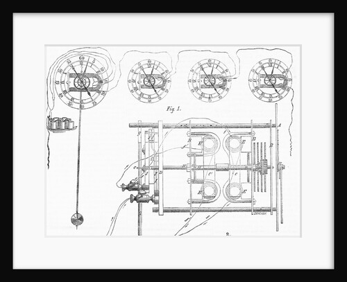 Hall's Telegraph Clock by Anonymous