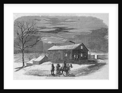 The Governor's Mansion, Lecompton, Kansas Territory by Anonymous