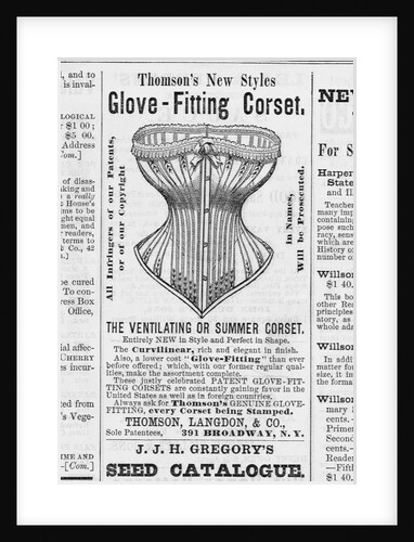 Advertisement for Corsets by Anonymous