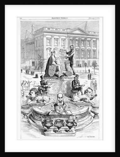 Design for a Proposed Monumental Fountain in the City Hall Park by Thomas Nast