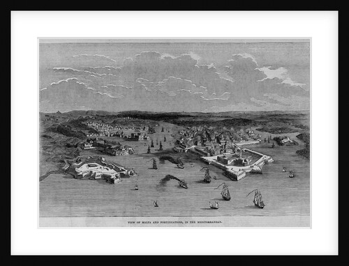 View of Malta and Fortifications, in the Mediterranean by Anonymous