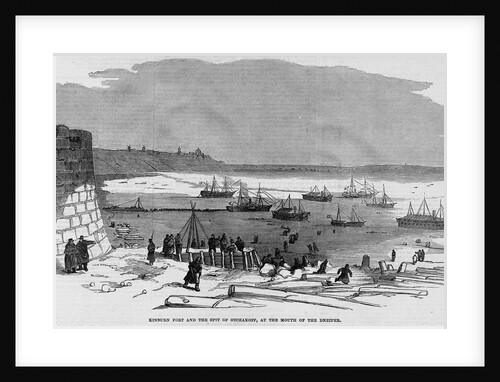 Kinburn Fort and the Spit of Otchakoff, at the Mouth of the Dneiper by Anonymous