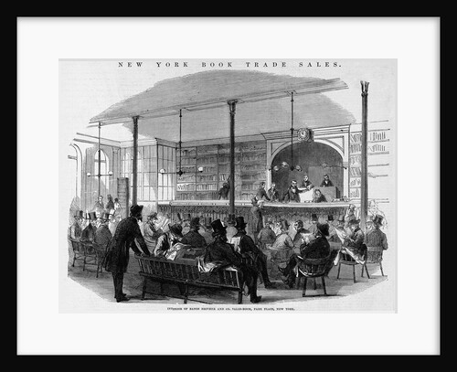 Interior of Bangs Brother and Co. Sales-room, Park Place, New York by Anonymous