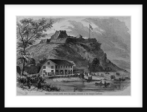 Nicaragua. Castillo Castle, Below the Rapids. Detention of the Orizaba's Passengers by Anonymous
