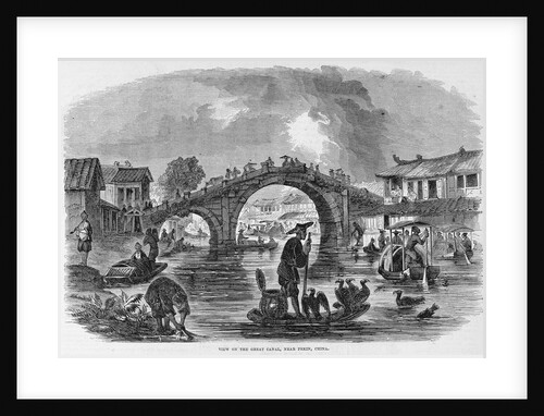 View on the Great Canal, Near Pekin, China by Anonymous