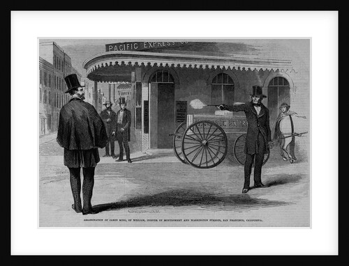 Assassination of James King, Corner of Montgomery and Washington Streets, San Francisco, California by Anonymous