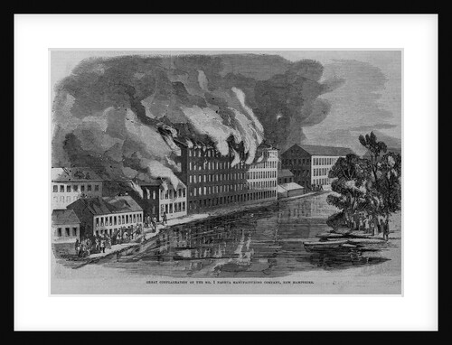 Great Conflagration of the No. 1 Nashua Manufacturing Company, New Hampshire by Anonymous