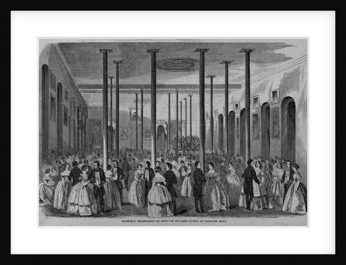 Class-Day Celebration at Harvard College - Dance Upon the Green in Front of Holworthy Hall by Anonymous