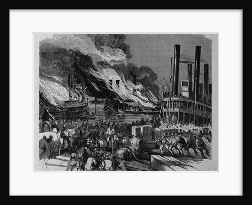 Terrific Fire Among the Steamers in the Harbor of St. Louis, Mo by Anonymous