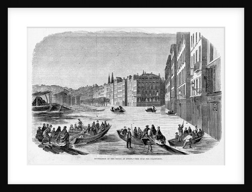 A Street of Lyons During the Inundation by Anonymous