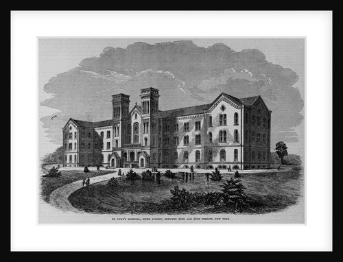 St. Luke's Hospital, Fifth Avenue, Between 54th and 55th Streets, New York by Anonymous