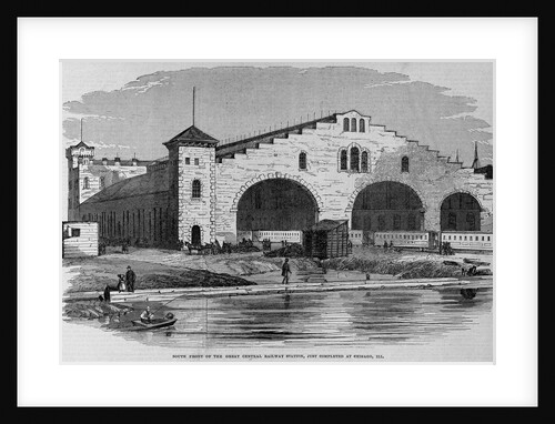 South Front of the Great Central Railway Station, Just Completed at Chicago, Ill by Anonymous