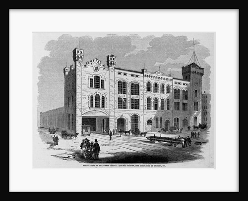 North Front of the Great Central Railway Station, Just Completed at Chicago, Ill by Anonymous