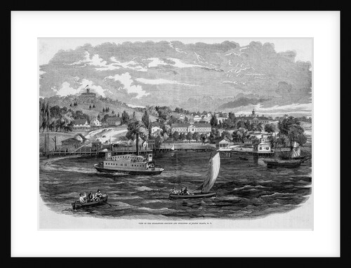 View of the Quarantine Grounds and Buildings at Staten Island, NY by Anonymous