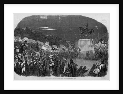 Monster Democratic Torch-Light Procession Passing Through Union Square, New York by Anonymous