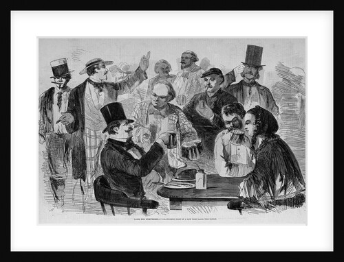 Lager Bier Everywhere. - Characteristic Scene in a New York Lager Bier Saloon by Anonymous