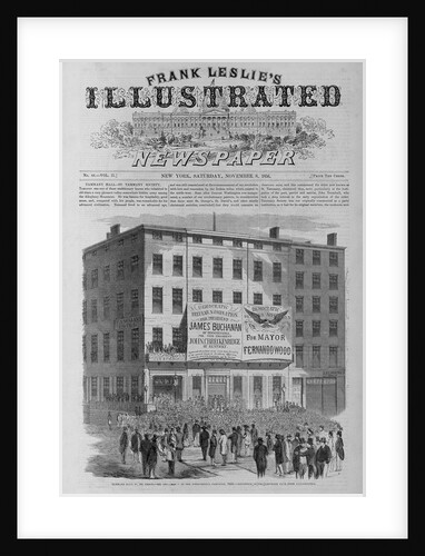 Print of Philadelphia Keystone Club Reception at Tammany Hall During the Presidential Campaign, 1856 by Anonymous