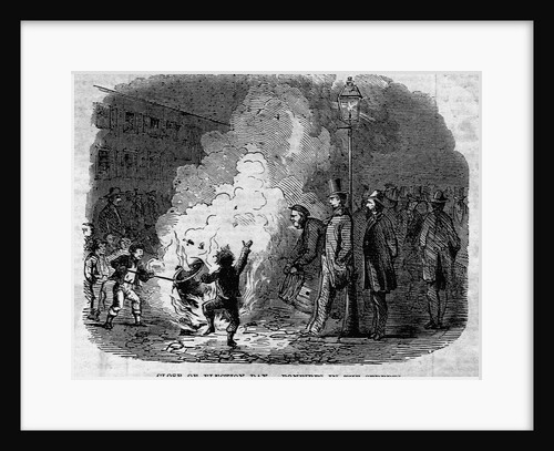 Close of Election Day. Bonfires in the Streets by Anonymous