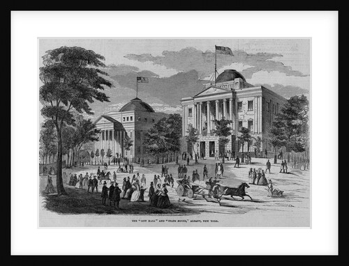 The "City Hall" and "State House," Albany, New York by Anonymous