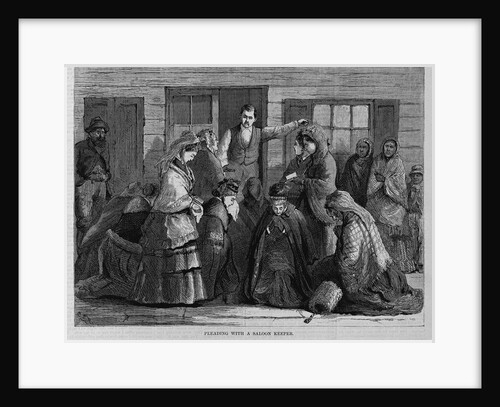 Pleading With a Saloon Keeper. Woman's Crusade Against Intemperence by Anonymous