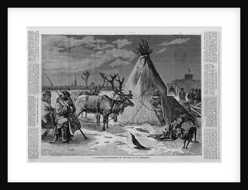 A Laplander's Encampment on the Neva at St. Petersburg by Anonymous