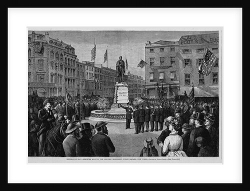 Decoration Day-Services Around the Lincoln Monument, Union Square, New York by Anonymous