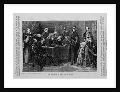 A Noble Family Before the Duke of Alva's Blood-Council by Anonymous