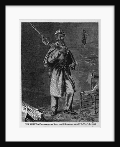 The recruit. Photographed by Rockwood, 839 Broadway, From F. W. Wood's picture by Anonymous