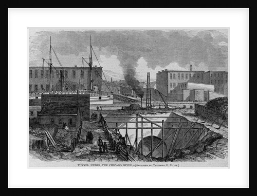 Tunnel under the Chicago River by Theodore R. Davis