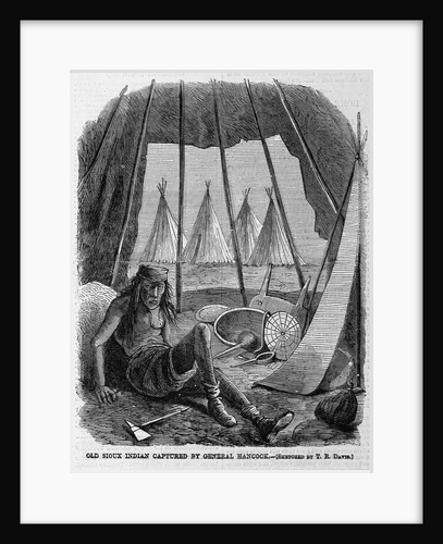 Old Sioux indian captured by General Hancock by T. R. Davis