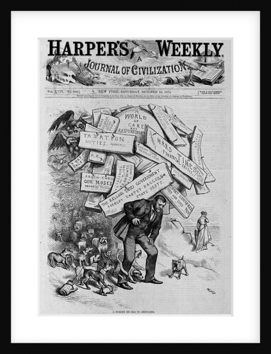 A Burden he has to Shoulder. And They say, "He Wants a Thrid Term." by Anonymous