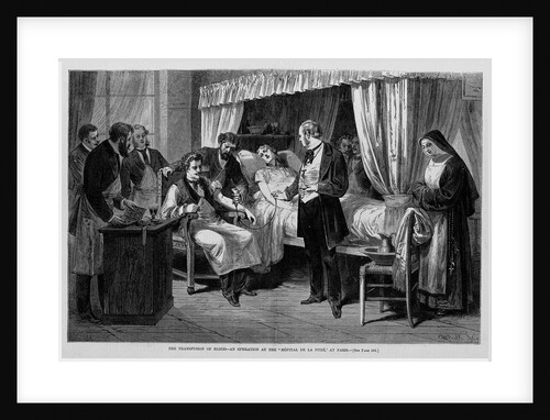 The Transfusion of Blood-An Operation at the "Hospital de la Pitie," at Paris by Anonymous
