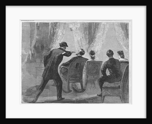 The Assassination of President Lincoln at Ford's Theatre Magazine Illustration by Anonymous