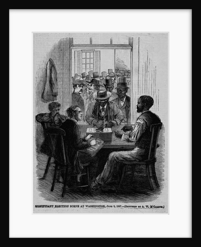 Significant election scene at WAshington, June 8, 1867 by A. W. McCallum