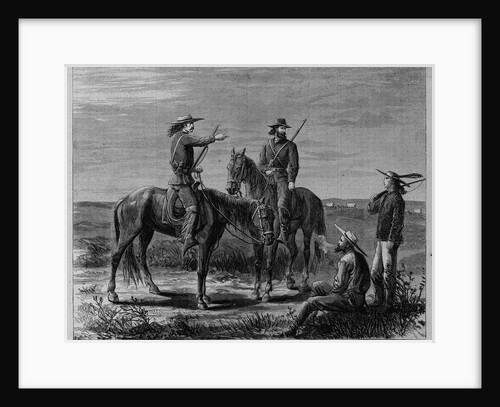 The Indian War - General Custer's scouts by Theodore R. Davis