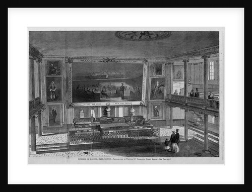 Interior of Faneuil Hall, Boston by Whipple