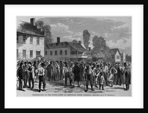 Registration at the south - scene at Asheville, North Carolina by A. W. Thompson