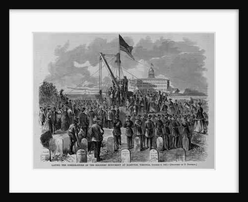 Laying the corner-stone of the soldiers' monument at Hampton, Virginia, October 3, 1867 by Anonymous