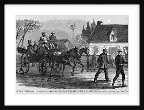 Weston, the pedestrian, on the road - the manner in which the walk is conducted by Stanle