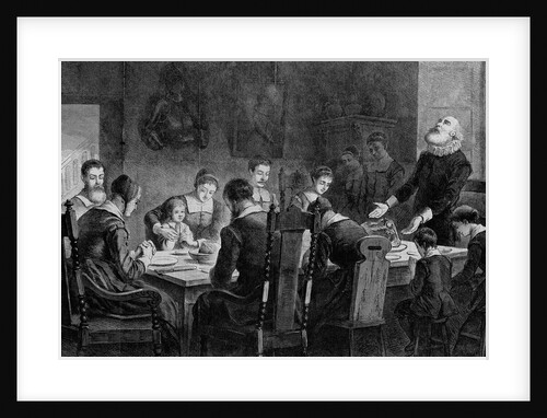 Thanksgiving - A Thanksgiving Dinner Among the Puritans by John Whetton Ehninger