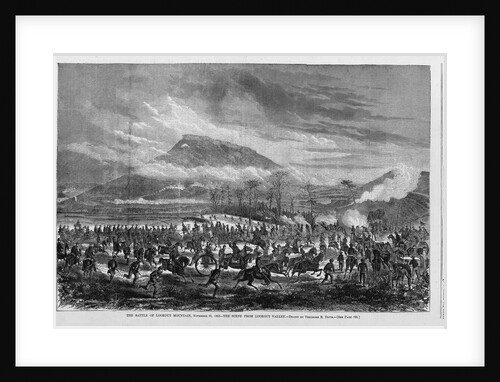 The battle of Lookout Mountain, November 25, 1863 - the scene from Lookout Valley by Theodor