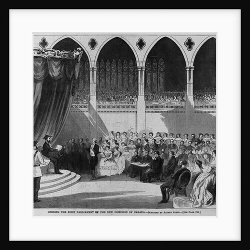 Opening the first parliament of the new dominion of Canada by Alfred Jones