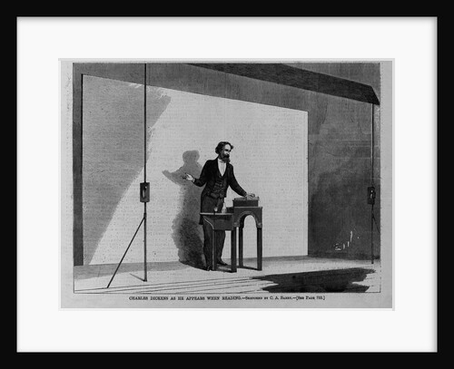 Charles Dickens as he appears when reading by C. A. Barry
